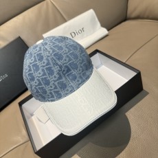 디올(Dior) 오블리크 패턴 볼캡 모자