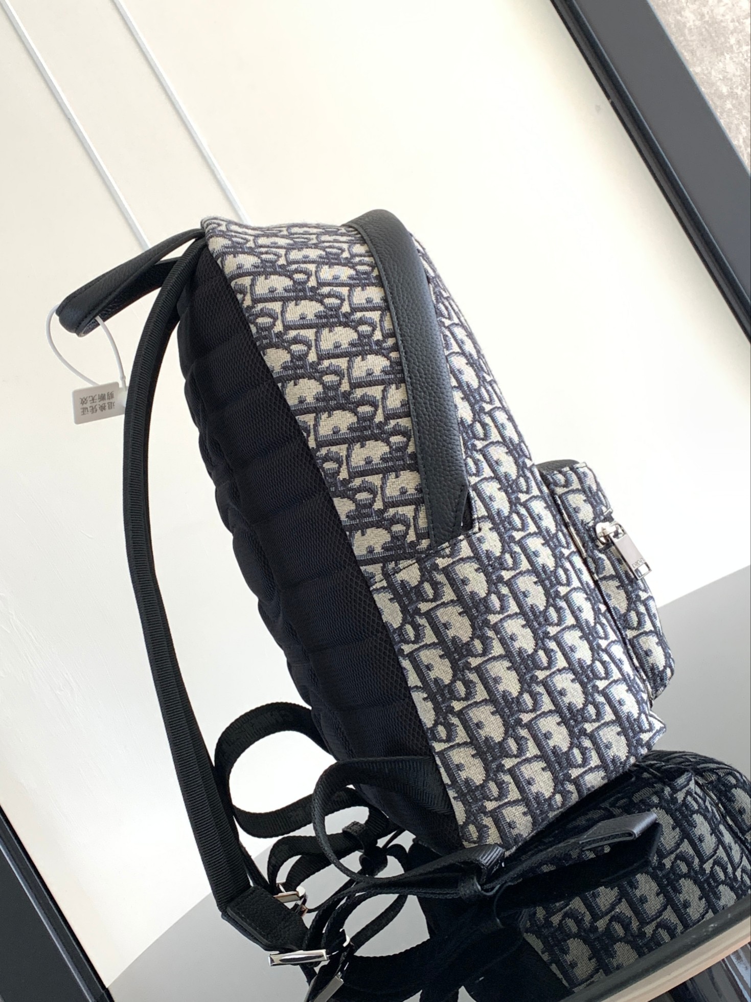 Dior CD 디올 라이더(Rider) 오블리크 백팩 - 베이지 & 블루 (스몰) 가방