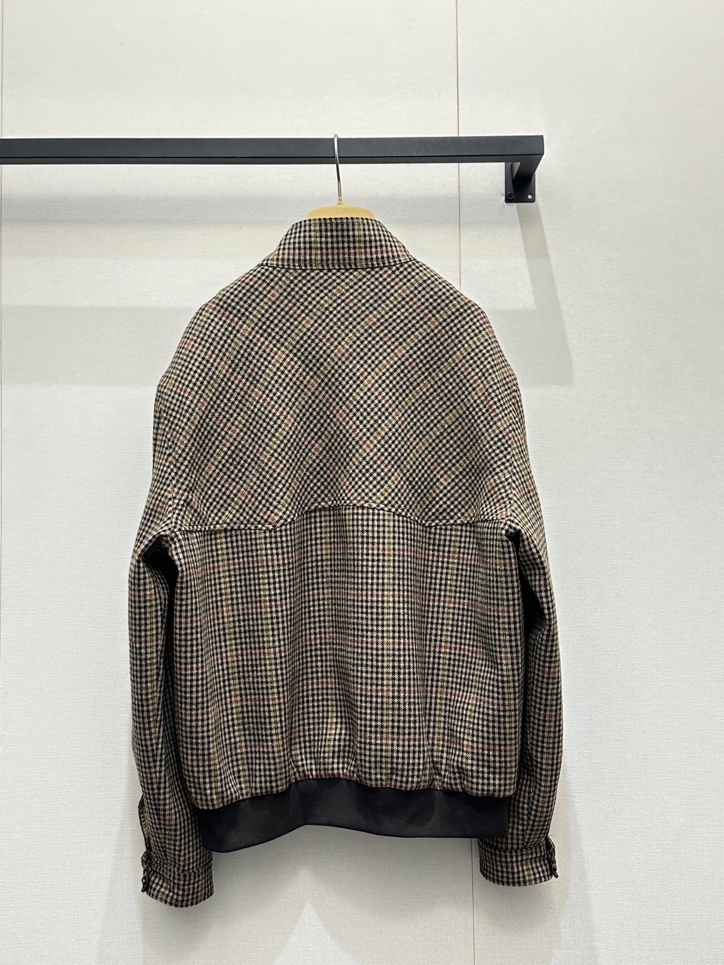 miumiu 미우미우 패치워크 로고 골드 버튼 체크 자켓 재킷 의류