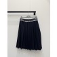 프라다(PRADA) 트위드 플리츠 A라인 스커트 의류