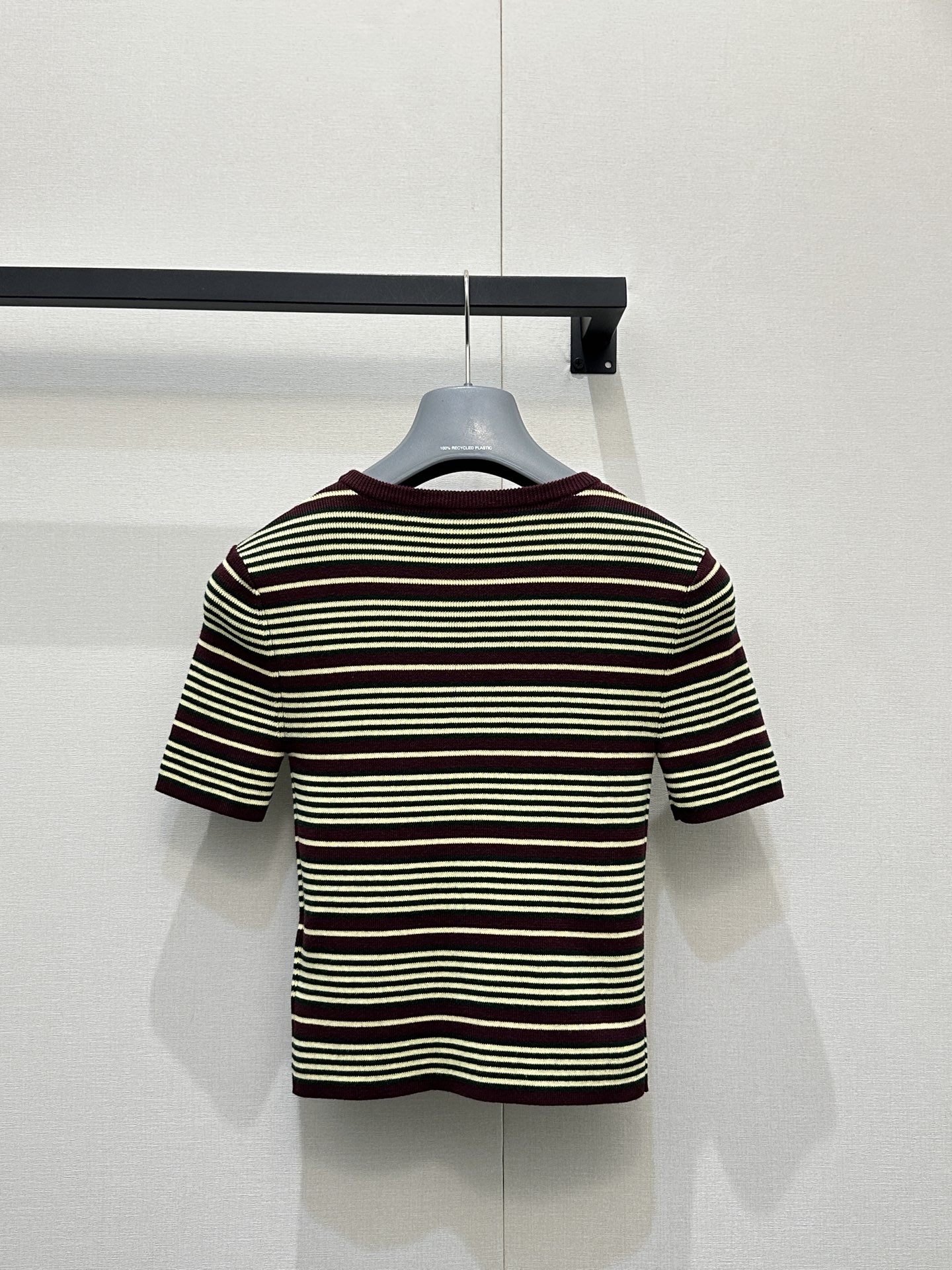 Prada 프라다 클래식 스트라이프 니트 반팔 티셔츠 의류