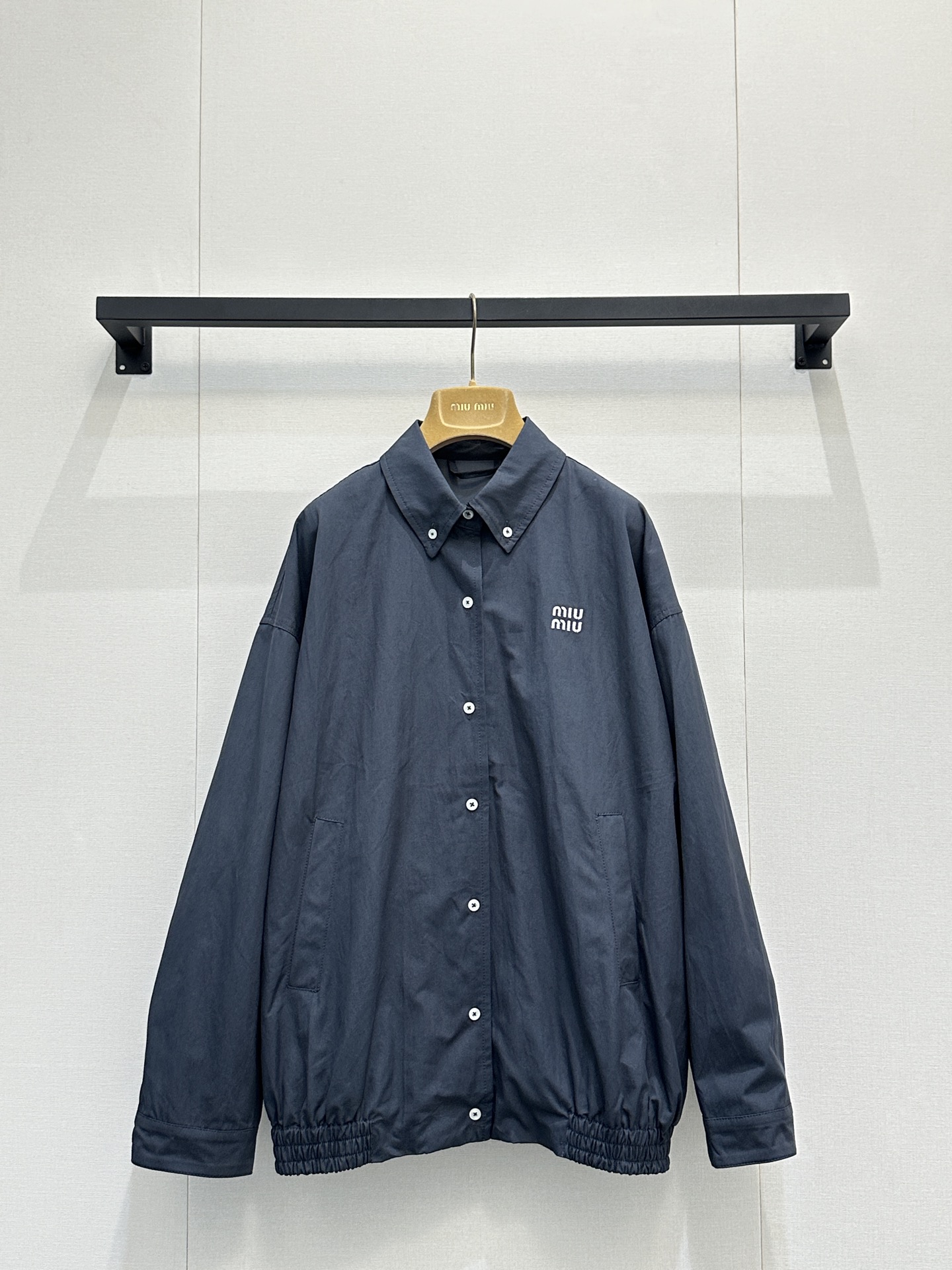 miumiu 미우미우 자수 로고 데님 셔츠 자켓 재킷 의류