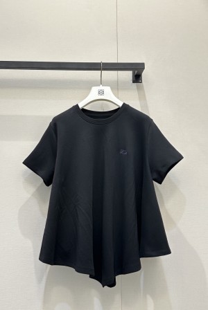 Loewe 로에베 레터링 자수 언밸런스 반팔 티셔츠 의류