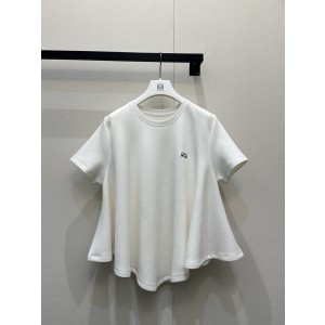 Loewe 로에베 레터링 자수 언밸런스 반팔 티셔츠 의류