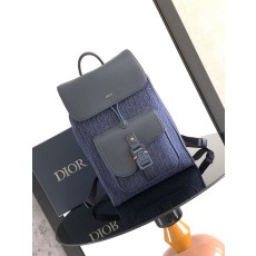 Dior CD 디올 새들 플랩 백팩 네이비 오블리크 가방