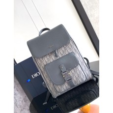 Dior CD 디올 새들 플랩 백팩 딥 그레이 오블리크 가방