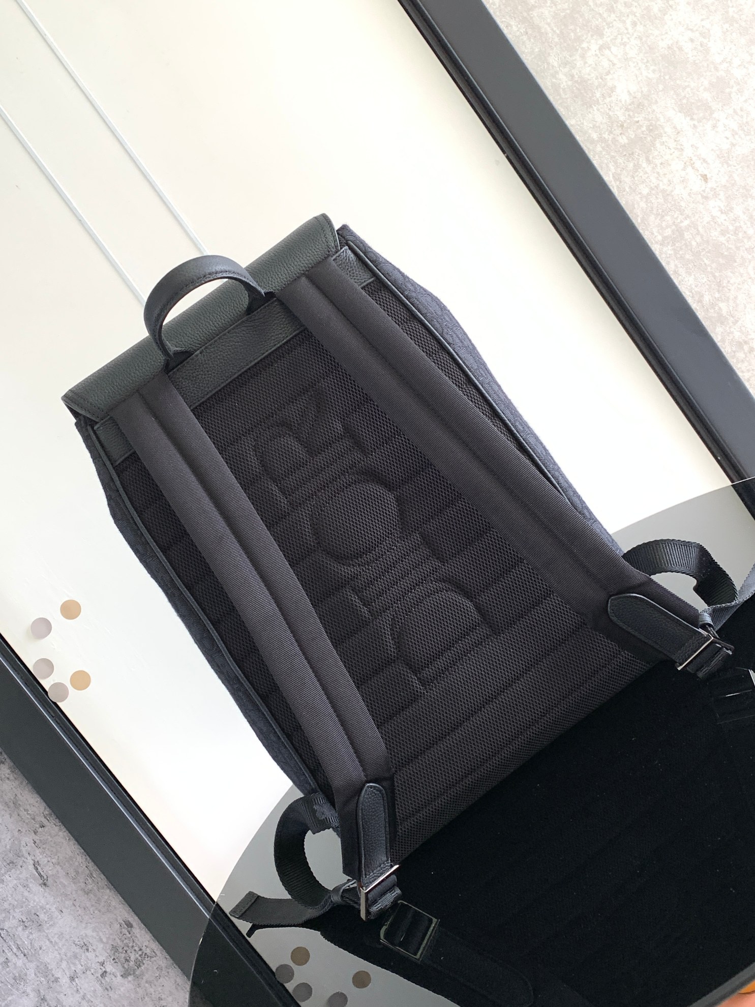 Dior CD 디올 새들 백팩 (블랙 오블리크 & 블랙 레더) 가방