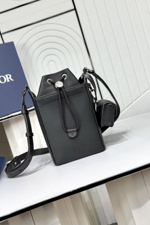 Dior CD 디올 미니 버킷백 (블랙 그레인 레더) 가방