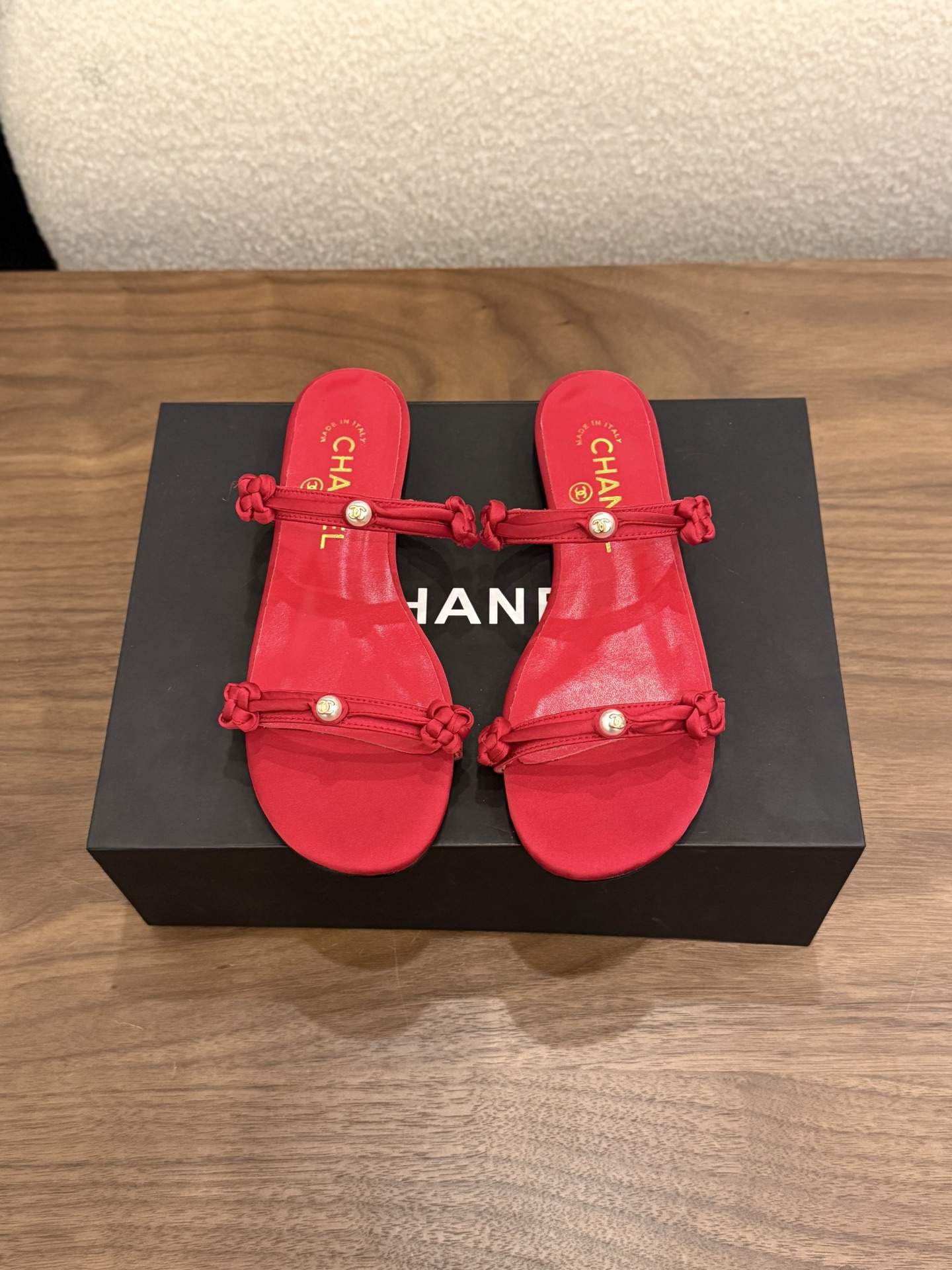 샤넬(CHANEL) 진주 슬리퍼 샌들 신발