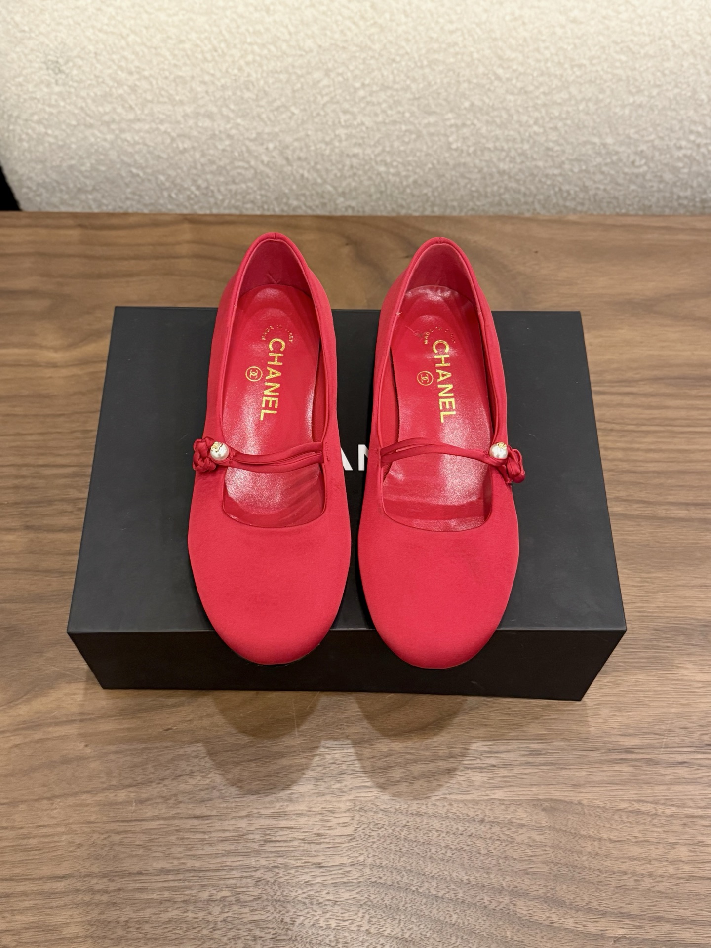 샤넬(CHANEL) 진주 마리제 플랫 슈즈 신발