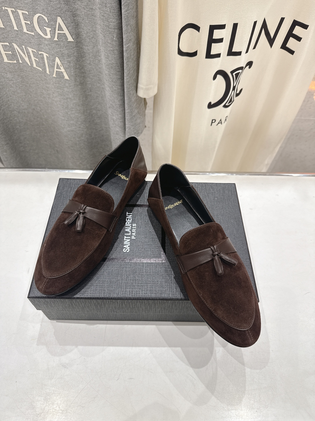 생로랑(SAINT LAURENT) 마리제 블로퍼 로퍼 신발