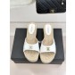 샤넬(CHANEL) 클래식 우드 플랫폼 슬리퍼 샌들 신발