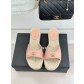 샤넬(CHANEL) 클래식 우드 플랫폼 슬리퍼 샌들 신발