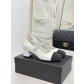 샤넬(CHANEL) 크리스탈 스트랩 미들힐 신발
