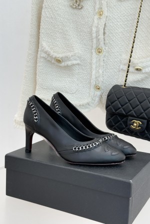 샤넬(CHANEL) 더블C 배색 힐 신발