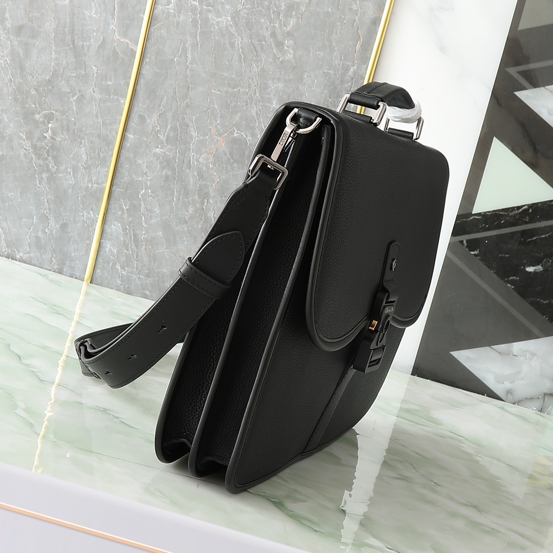 Dior CD 디올 갤롭(Gallop) 서류 가방 (블랙 그레인 송아지 가죽) 브리프케이스 가방