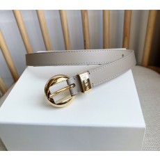 로에베(LOEWE) 아나그램 페블 버클 슬림 가죽 벨트