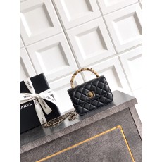 Chanel 샤넬 26C 진주 핸들 트위드 백 (블랙) 숄더백 가방 스몰