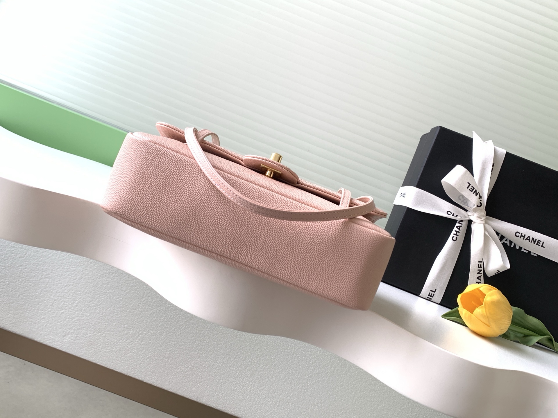 Chanel 샤넬 26P 프레피 코코(Preppy Coco) 플랩백 (캐비어) 숄더백 가방