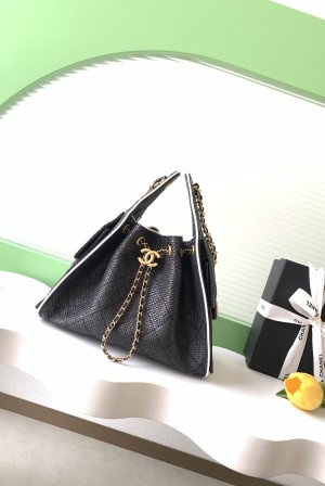Chanel 샤넬 26P 라피아 버킷백 가방 라지