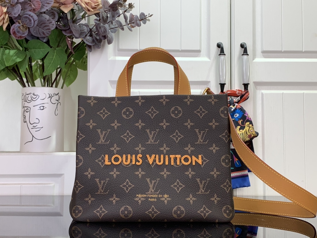 LV 루이비통 MINI SHOPPER TOTE 미니 쇼퍼 토트백 가방 (브라운/커피) 미니