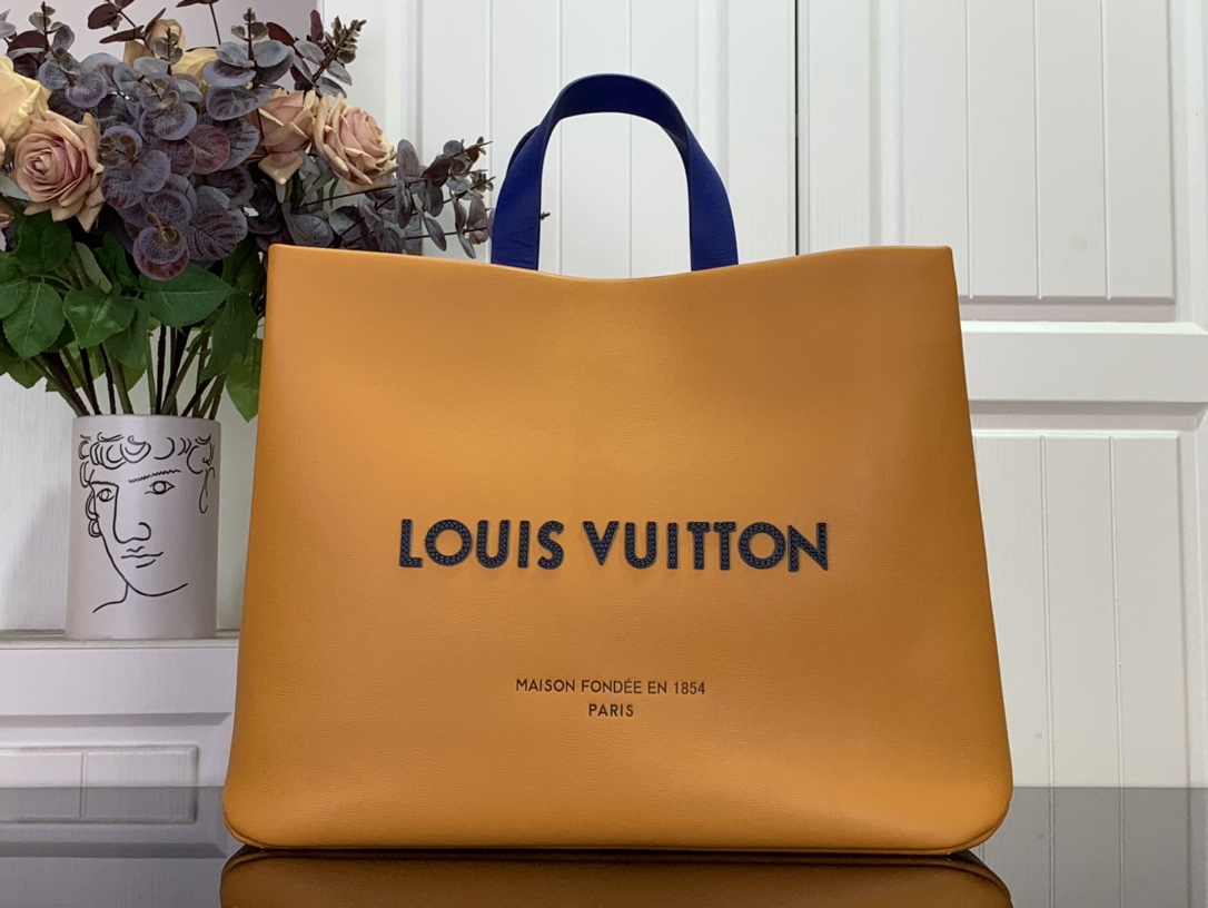 LV 루이비통 SHOPPER TOTE 쇼퍼 토트백 중형 가방 (옐로우) 미디움