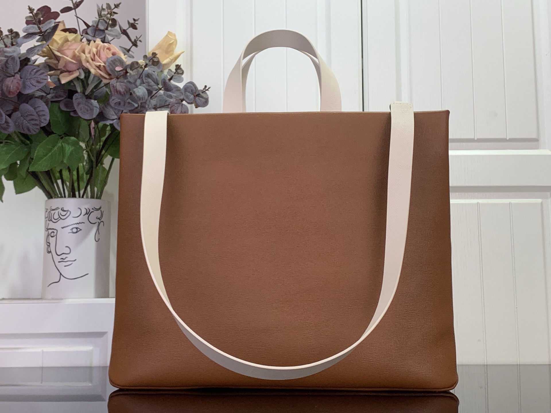 LV 루이비통 SHOPPER TOTE 쇼퍼 토트백 중형 가방 (브라운) 미디움