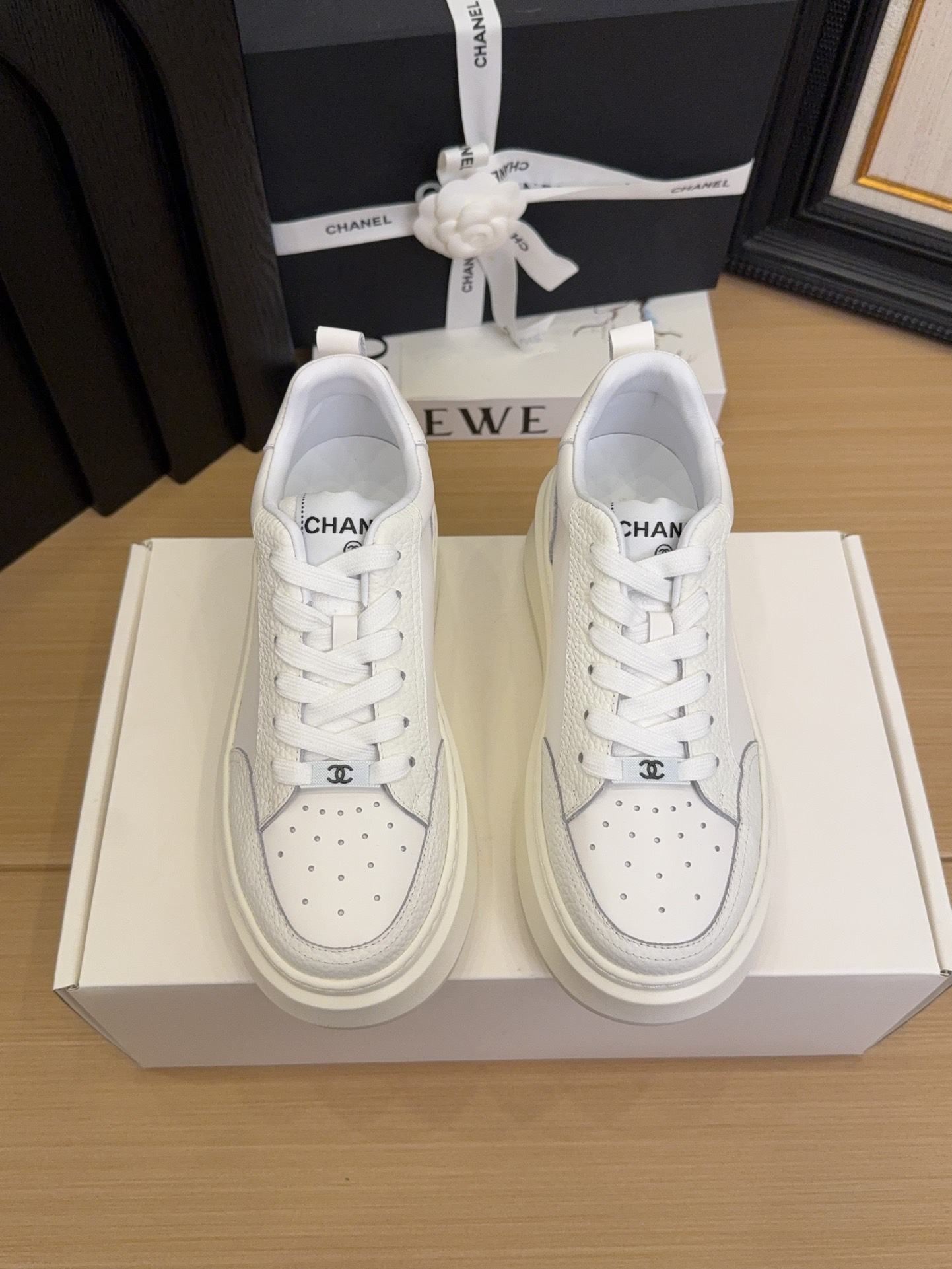 샤넬(CHANEL) 플랫폼 캐주얼 슈즈 신발