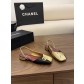 샤넬(CHANEL) 투톤 사각코 슬링백 샌들 신발