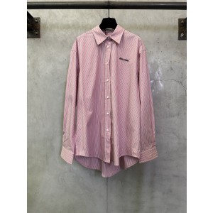 미우미우(Miu Miu) 로고 핑크 체크 셔츠 의류