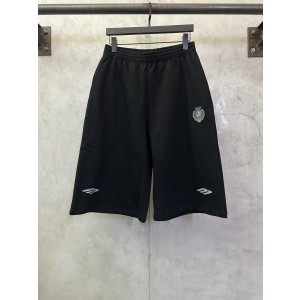 발렌시아가(Balenciaga) 풋볼 시리즈 자수 7부 스웻팬츠 의류