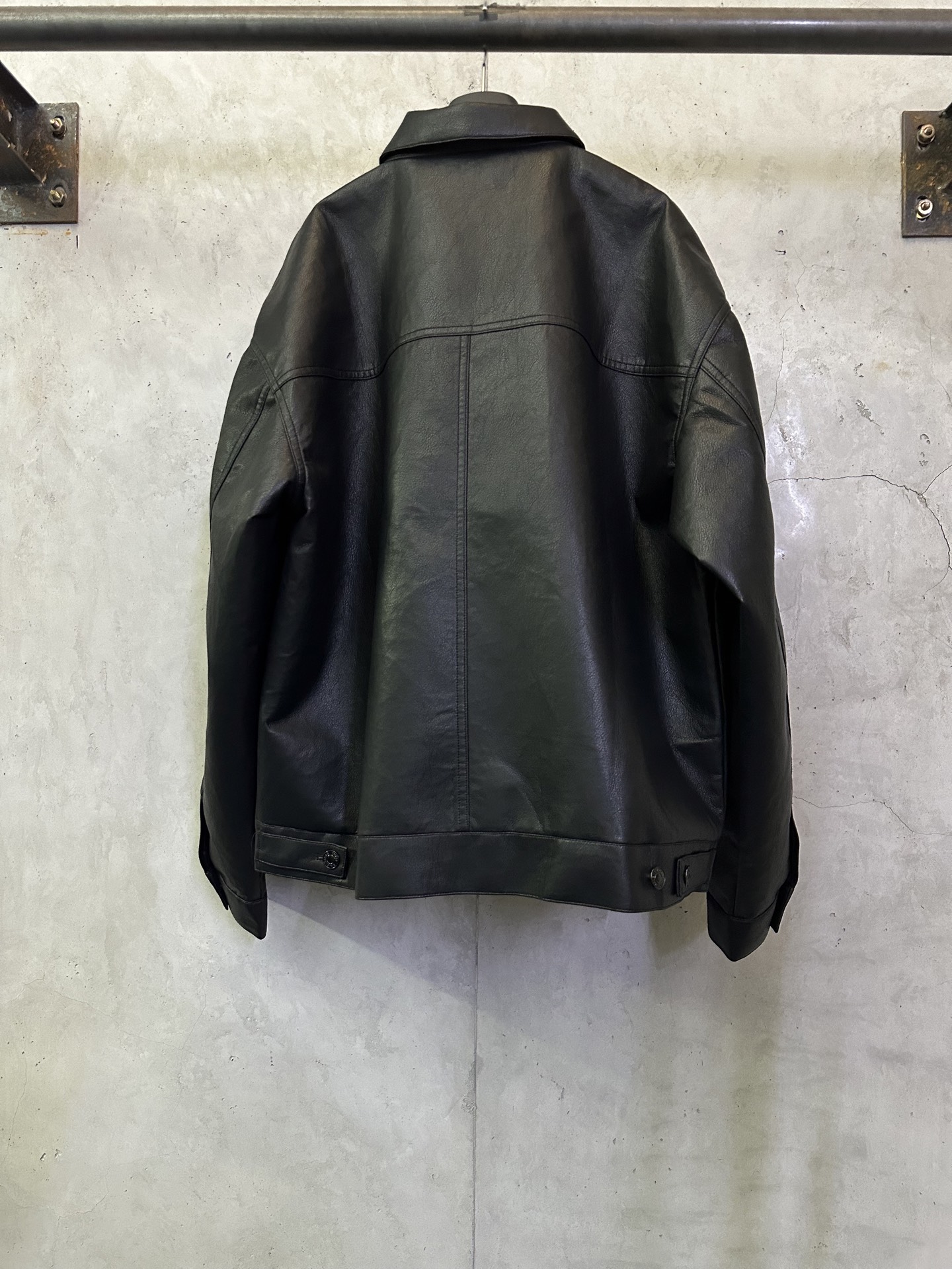 발렌시아가(Balenciaga) 싱글 버튼 레더 자켓 의류