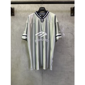 발렌시아가(Balenciaga) 럭비 시리즈 V넥 반팔 티셔츠 의류
