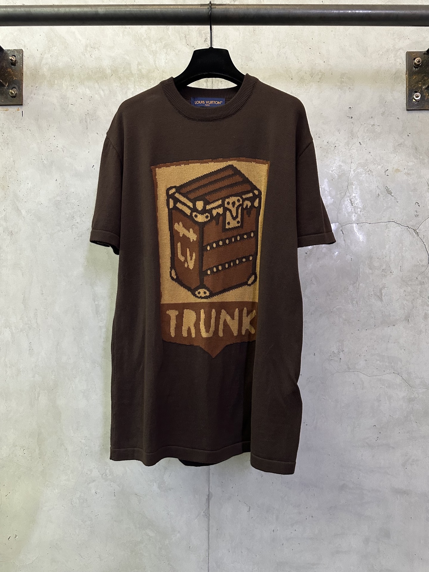 루이비통(LV) 플로럴 자카드 니트 반팔 티셔츠 의류