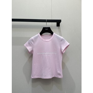 알렉산더 왕(Alexander Wang) 핫픽스 크리스탈 반팔 티셔츠 의류