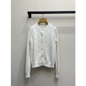 miumiu 미우미우 입체 펀칭 자수 니트 가디건 의류