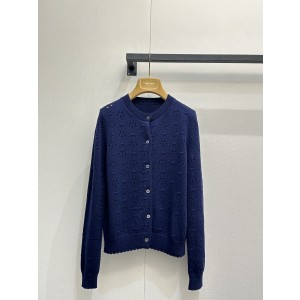 miumiu 미우미우 입체 펀칭 자수 니트 가디건 의류