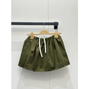 miumiu 미우미우 빈티지 프레피 올리브 그린 스커트 치마 의류
