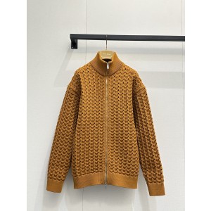 miumiu 미우미우 기하학 펀칭 더블 지퍼 니트 가디건 자켓 재킷 의류