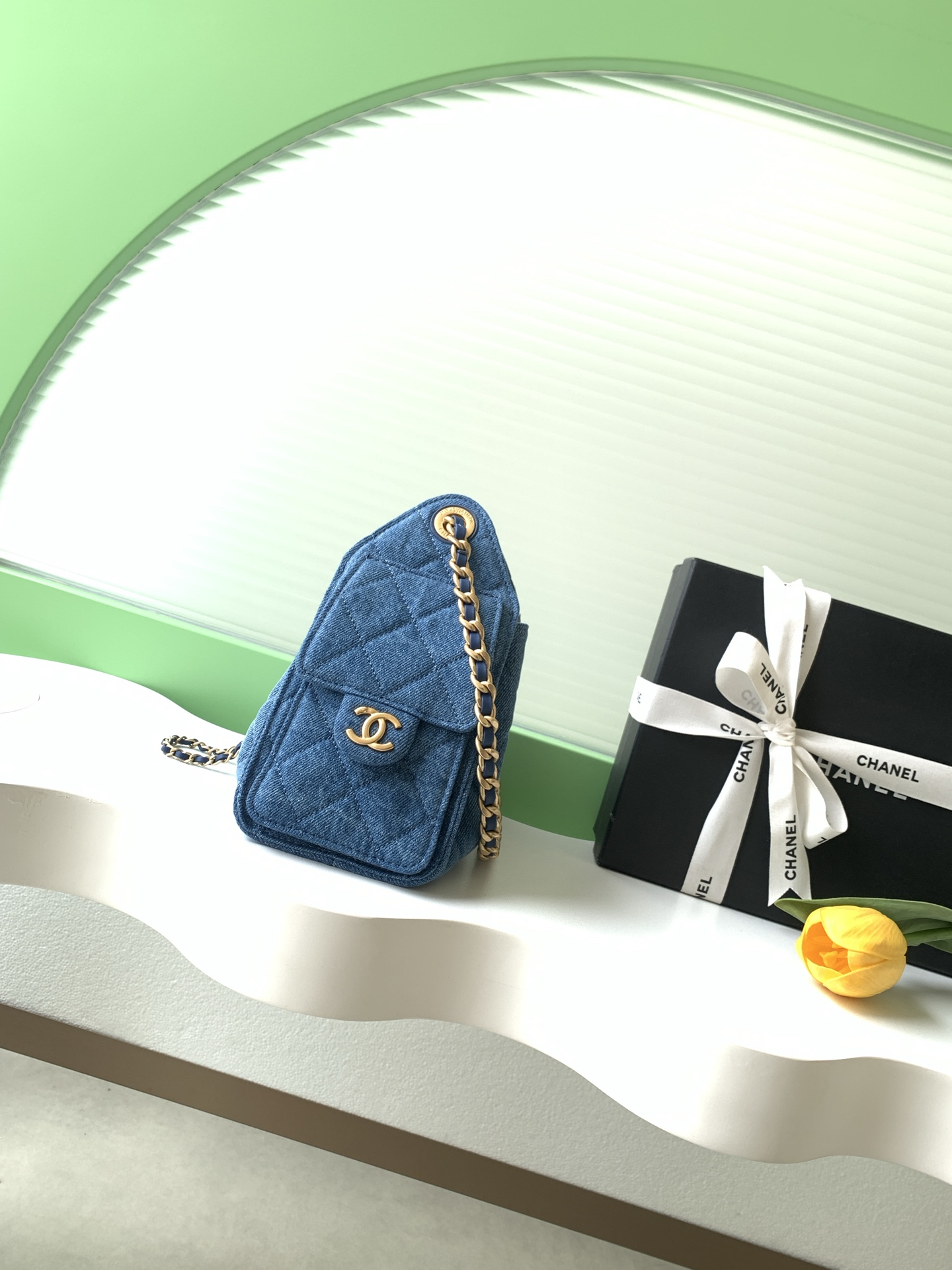 Chanel 샤넬 26P 빈티지 데님 호보백 가방 미니