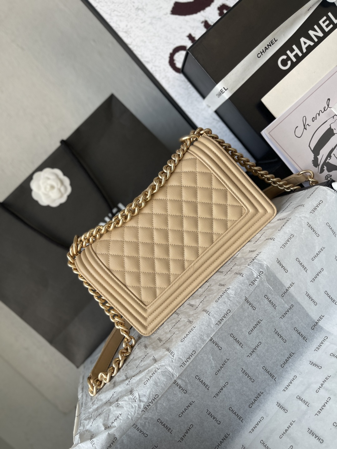 Chanel 샤넬 Classic Le Boy 캐비어 (A67086) 숄더백 가방