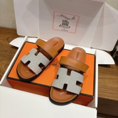 에르메스(HERMES) 투톤 배색 H 슬리퍼 신발