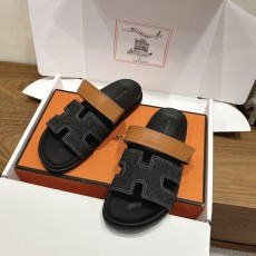 에르메스(HERMES) 투톤 배색 H 슬리퍼 신발