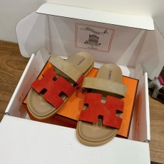 에르메스(HERMES) 투톤 배색 H 슬리퍼 신발