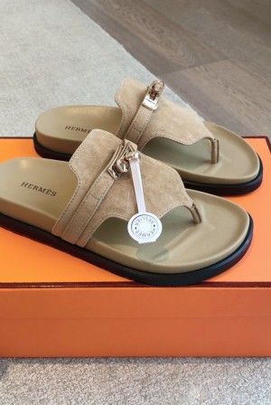 에르메스(HERMES) 스트랩 메탈 쪼리 슬리퍼 신발