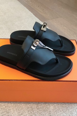 에르메스(HERMES) 스트랩 메탈 쪼리 슬리퍼 신발