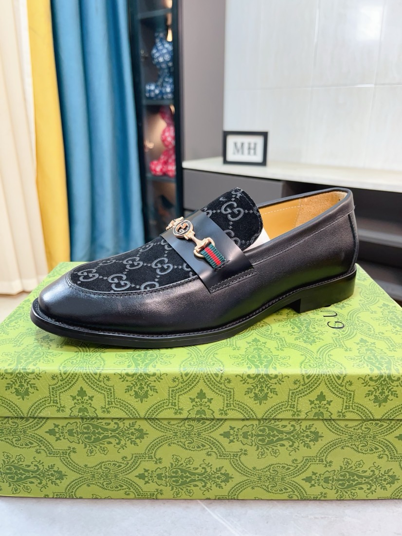 구찌(GUCCI) 이탈리아 임포트 오스트리치 패턴 슈즈 로퍼 구두 신발