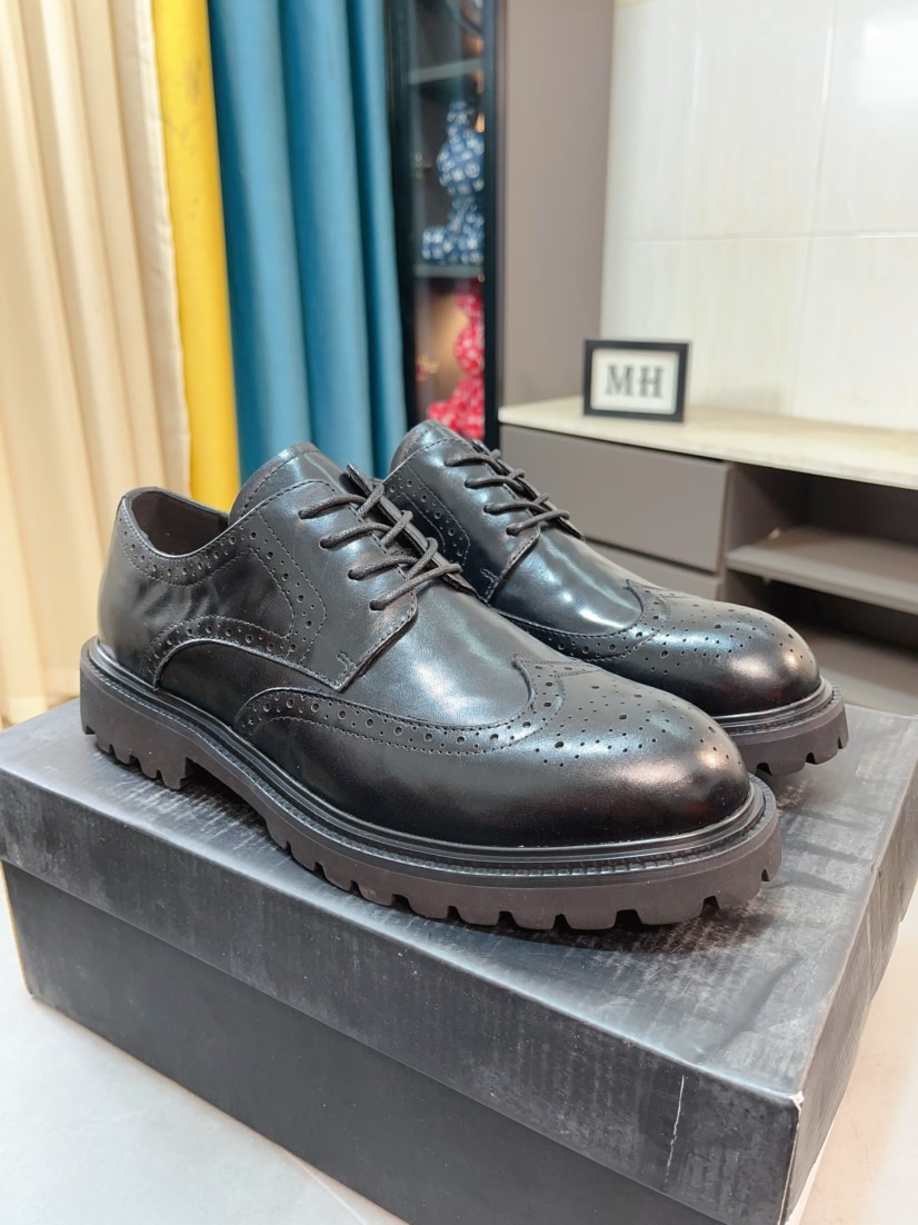 프라다(PRADA) 프리미엄 에어솔 카프스킨 슈즈 구두 신발