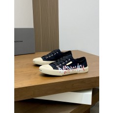 발렌시아가(Balenciaga) 프린지 데님 & GG 캔버스 스니커즈 신발