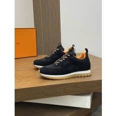 에르메스(Hermes) 나파 & 스톤 패턴 가죽 믹스 스니커즈 신발